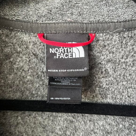 The North Face Men's Gray Full Zip Sweater Knit Long Sleeve - Picture 6 of 7